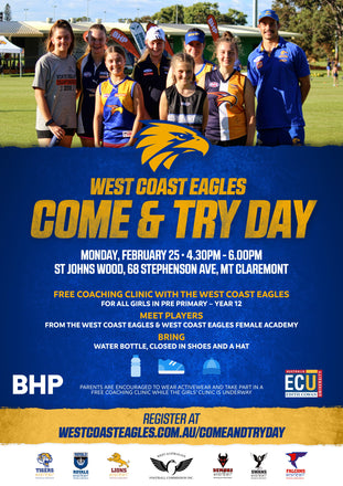 West Coast Eagles Come & Try Day.